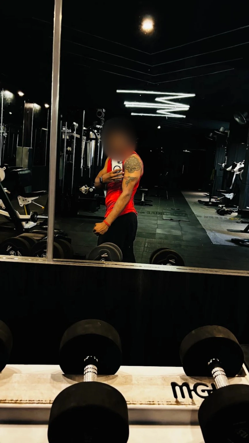 Training session inside the gym